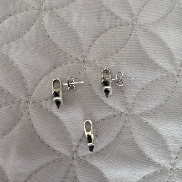 Sterling Silver Earrings & Charm - Picture 2 of 4